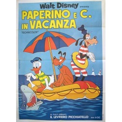 Paperino e c in vacanza 100x140