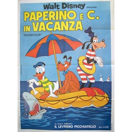 Paperino e c in vacanza 100x140