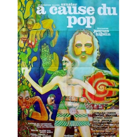 A cause du pop,guitare au poing 120x160