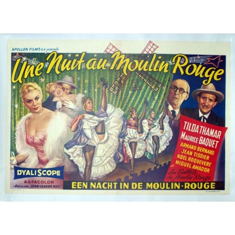 Une nuit au moulin rouge 40x55