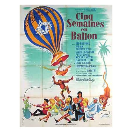 Cinq semaines en ballon 120x160