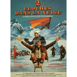 Deux cloches dans la neige 40x60