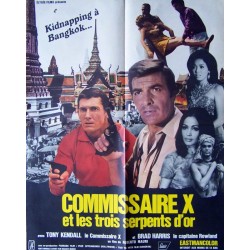 Commissaire x et les trois serpents dor 60x80