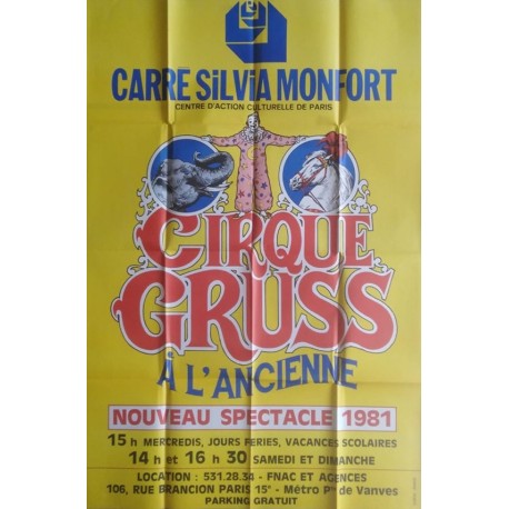 Cirque Gruss à l'ancienne.100x150