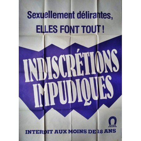 Indiscrétions impudiques.120x160