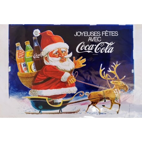 Joyeuses fêtes avec Coca Cola.120x80