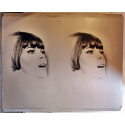 Mireille Mathieu.plaque d'imprimerie.160x120