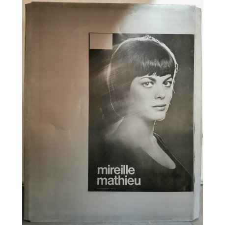 Mireille Mathieu.plaque d'imprimerie.120x160