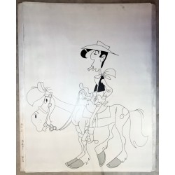 Lucky Luke plaque d'imprimerie.120x160